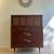 Merton Gershun for American of Martinsville Mid Century X Inlay Walnut 5 Drawer 15 thumbnail