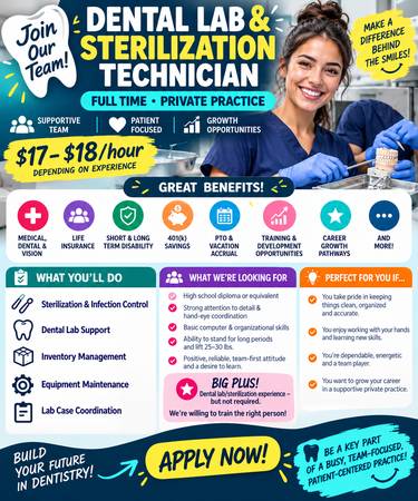 🦷 DENTAL LAB & STERILIZATION TECHNICIAN 1