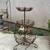 Vintage Rusty Mid Century Modern Wrought Iron 3 Tier Plant Fruit Stand 1 thumbnail