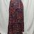 Vintage Paisley Floral Print Multicolor A-Line Midi Skirt - Women's L 6 thumbnail