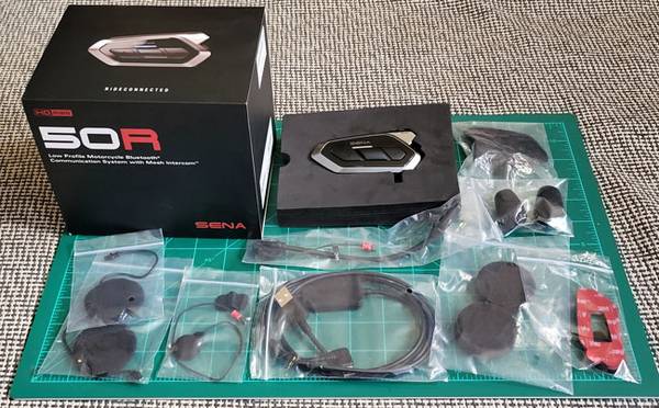 SENA 50R motorcycle Bluetooth Comm. System w/ Mesh Intercom 1