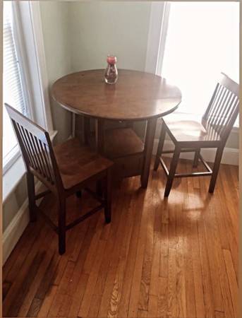 Kitchen Dining Table with Chairs Bistro Set Solid Wood 1