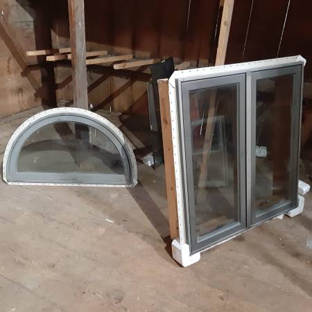 Windows-used-1 alum clad double casement-1 fixed clad 1/2 Moon Shape 1