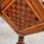 VINTAGE MIXED WOOD MARQUETRY CHESS CHECKER BAR FOLDING TABLE 1 thumbnail