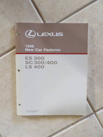 Lexus manual, 1998 ES300, SC300/400, LS400 NCF 1