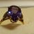 Vintage Pear-Shaped Amethyst Ring 10K Gold 6 thumbnail