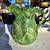 ITALIAN MAJOLICA WINE PITCHER / WATER PITCHER / LEAF DESIGN 1 thumbnail