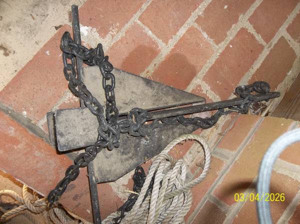 Black anchor with 40 feet rope 1