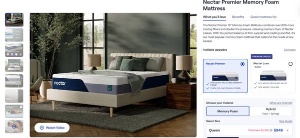 Queen Mattress - Virtually New 1