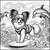 Shredding the Gnar!  Surfing Dogs Adult Grayscale Coloring book 9 thumbnail