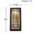 New! Modern Outdoor Wall Light - Brass and Black Steel 2 thumbnail