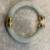 Jade Bangle Bracelet with Rope Motif Texture and Peridot Stone Accents 2 thumbnail