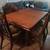 Vintage Wood Dining Table Set 4 thumbnail