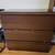Glass top Wooden chest of drawers or dresser 2 thumbnail