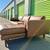 Poly and Bark Brown Leather Sectional Sofa Couch 8 thumbnail