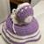 Vintage 60's Purple & White Crochet Toilet Paper Cover, Girl w/Bonnet 3 thumbnail
