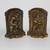 Vintage Bronze Thinker Mid-century Bookends (Pair) 1 thumbnail