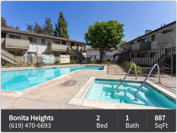 $2,480 / 2br - 887ft2 - ¡Hazte sentir como en casa con comodidad y estilo! 2 habitaciones / 1 baño 887 pies cuadrados (Bonita - San Diego)63663836172673120
