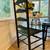 Matching set of 4 early 19th century American ladderback chairs 11 thumbnail