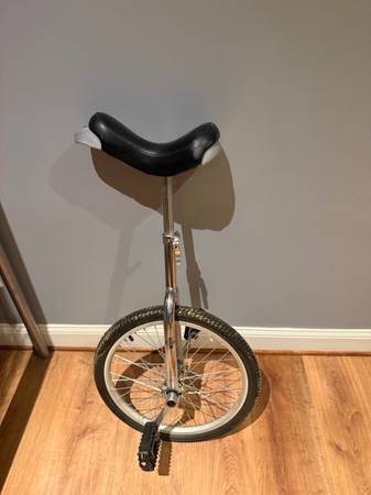 Adult Unicycle with 20 inch wheel and adjustable seat 1