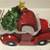 SANTA IN PICKUP TRUCK W LIGHT-UP CHRISTMAS TREE COOKIE JAR 3 thumbnail