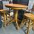 Solid Wood Pub Table with 2 Stools 3 thumbnail