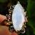 Natural Moonstone ring 2 Tourmalines 4 Yellow citrines silver, gold 4 thumbnail