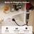 COMHOMA Vanity Desk with Lighted Mirror and Power Outlet, RGB LED Lights Makeup  5 thumbnail
