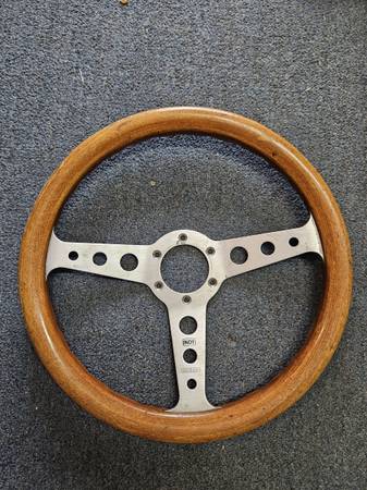 Vintage Momo Indy Steering Wheel Wood made in italy 1-82 1
