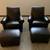 Ethan Allen Leather Armchair and Ottoman 2 Sets 10 thumbnail