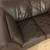 Rich Chocolate Brown Leather Couch 4 thumbnail