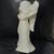 Vintage Collectible Angel Figurine Playing Lyre~Harp White Glossy Ceramic 12" H 5 thumbnail