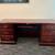 Moving sale! Executive Mahogany Pedestal Desk with Brass Handles – Cla 6 thumbnail