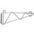 Single 15" metro rack wall mounting bracket for NSF chrome wire shelf 9 thumbnail
