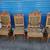 set (6) antique carved lions walnut dining CHAIRS Italian Renaissance 2 thumbnail