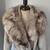 Wool mohair over coat with Norwegian Fox Fur Collar Size L 2 thumbnail