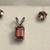 Rhodolite Garnet 925 Studs & chain &pendant-Bcle d'oreilles&pendechain 5 thumbnail