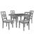 DINING TABLE & 4 CHAIRS Centrix 5-Piece Wood Dining Height Table Set 2 thumbnail