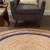 LIKE NEW - 8' Round Beige/Midnight Blue Jute Area Rug Round 2 thumbnail