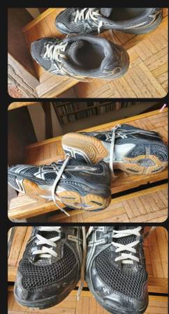 6.5 ASICS GEL B953N BLACK SHOES VOLLEYBALL RUNNING ATHLETIC 1