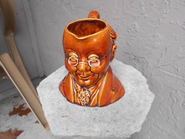 Ben Franklin Toby picture Sylvac potters No 1452 made in England 6 inc 1