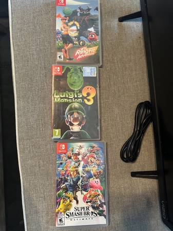 Nintendo Switch Games – Ring Fit, Luigi’s Mansion 3, Super Smash 1
