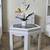 Hexagon Glass Top Side Table – Grey View Finish – 20x25 1 thumbnail