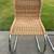 Vintage Woven Cane/Rattan & Chrome Lounge Chairs- Mid Century 4 thumbnail