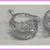 Vintage American Brilliant Cut Crystal Cream & Sugar Set 2 thumbnail