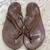 OLUKAI 20322-4848 Brown Leather Flip-Flop Thong Sandal Shoes Women's S 1 thumbnail