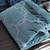 7 piece Queen bedding set -reversible teal/grey plus curtains 5 thumbnail