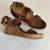 Franco Sarto Brown Leather Wedge Sandals – Size 8.5 1 thumbnail