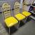 Vintage yellow kitchen chairs set of 3 9 thumbnail