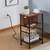 NEW 3 Tier Narrow Side Table with Charging Station 5 thumbnail